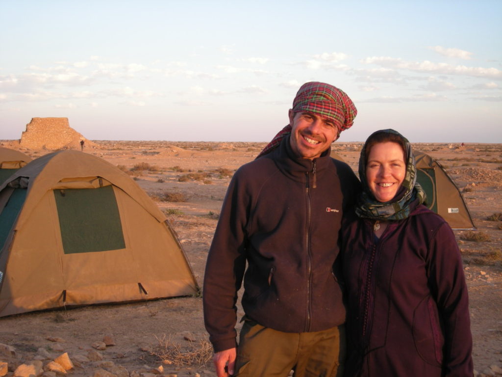 Western Sahara camping in the desert, frugal travel