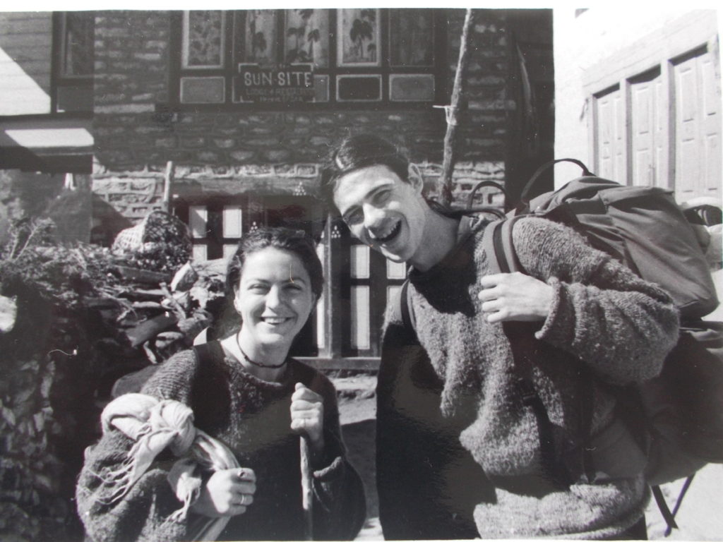 Nepal, 1996, Namche Bazaar, young love,