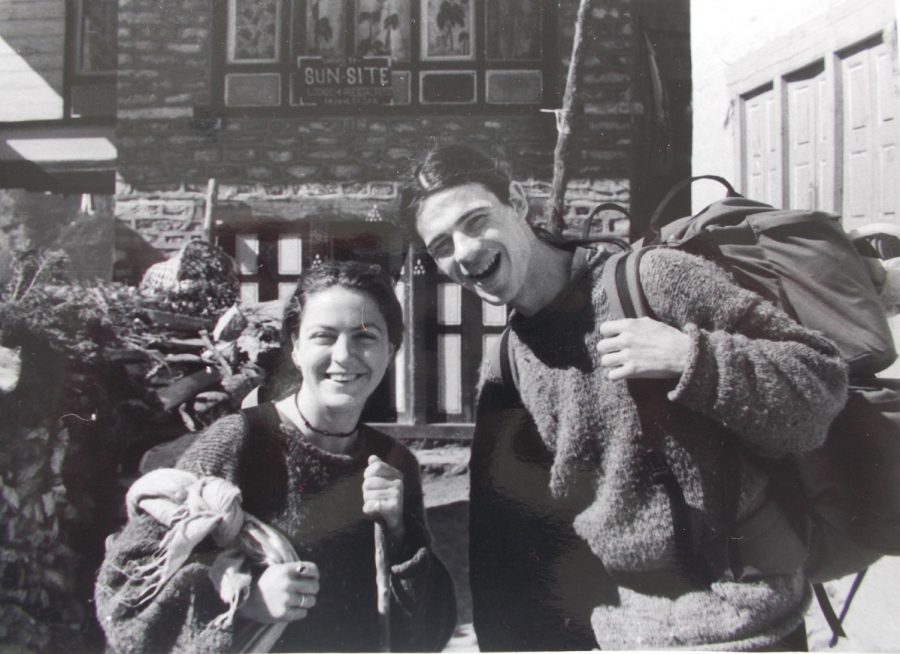 Nepal, 1996, Namche Bazaar, young love,