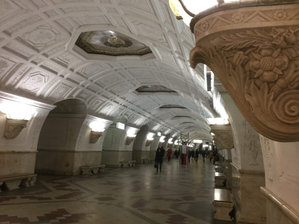 Moscow metro station, Russia, Soviet, Trans-Siberian