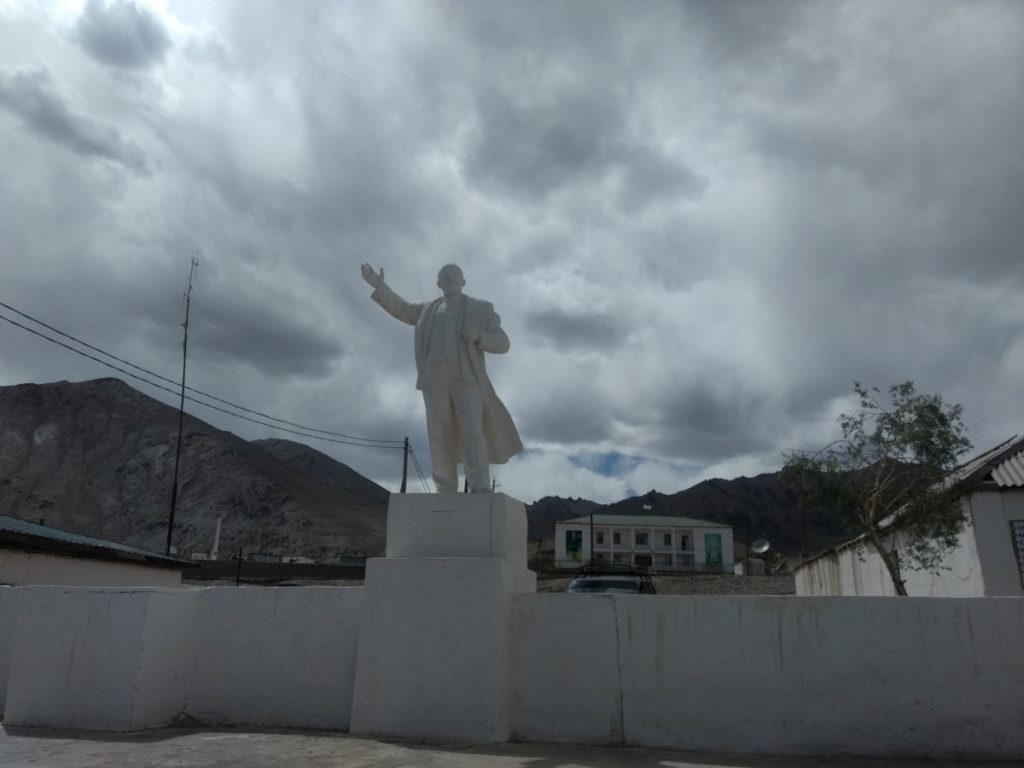 Pamir Highway Lenin statue Murghab