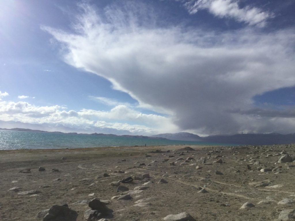 Pamir Highway, Kara Kul lake, Tajikistan,
