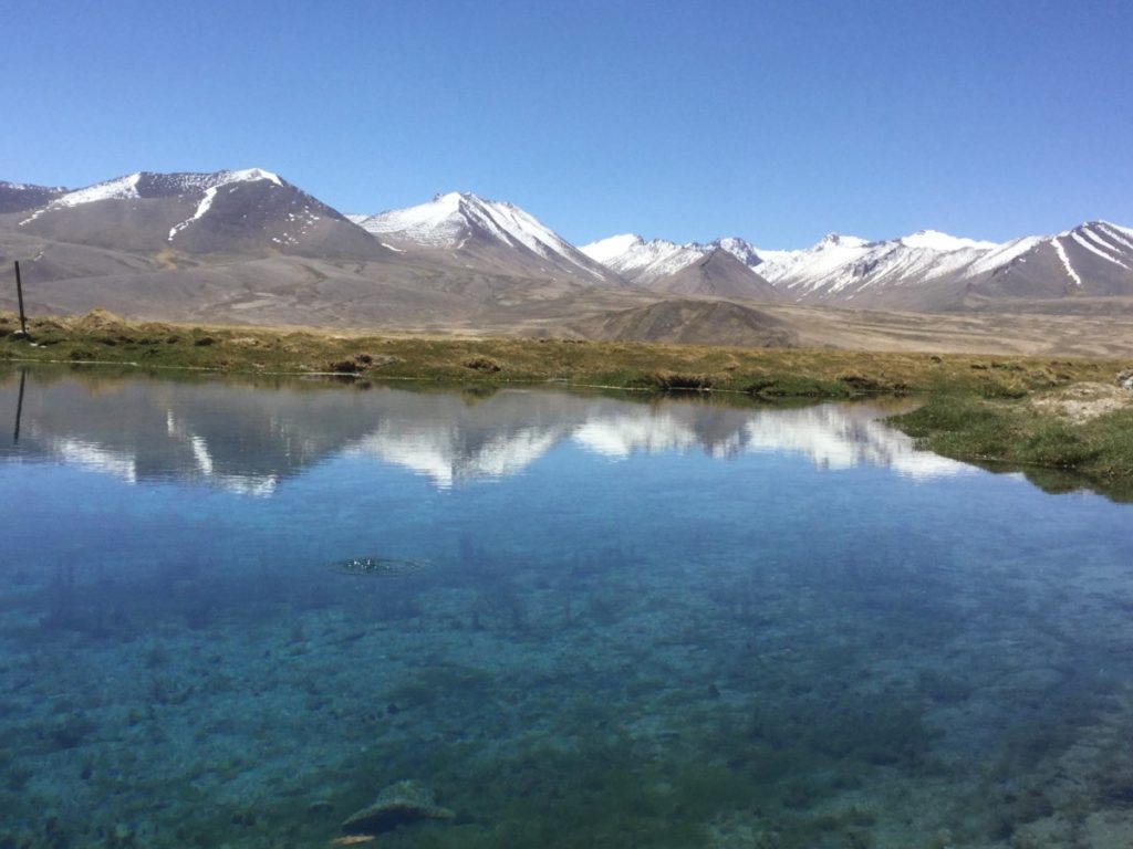 Pamir Highway, Lake views, Mountains,