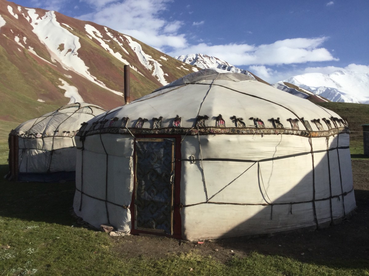 Yurt camp, Kyrgyzstan, Lenin Peak 