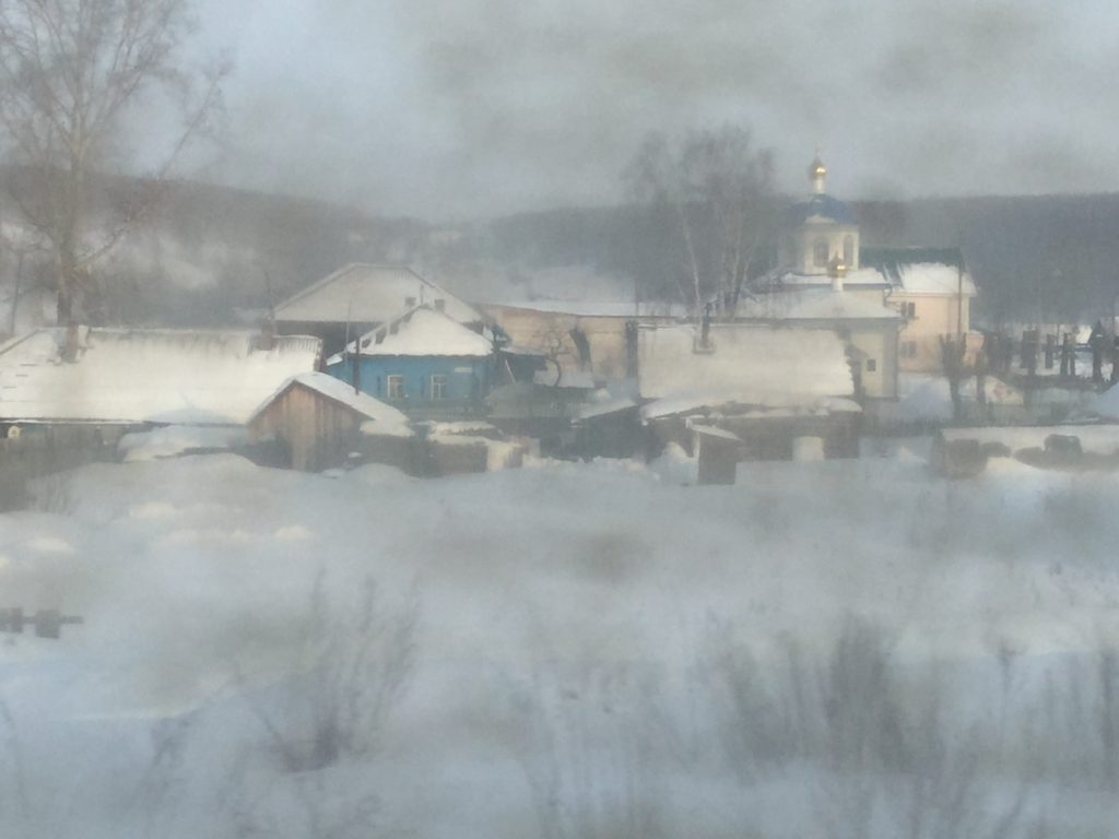 A winter journey on the Trans-Siberian, frozen landscape, Russian railways, A Winter journey across Russia