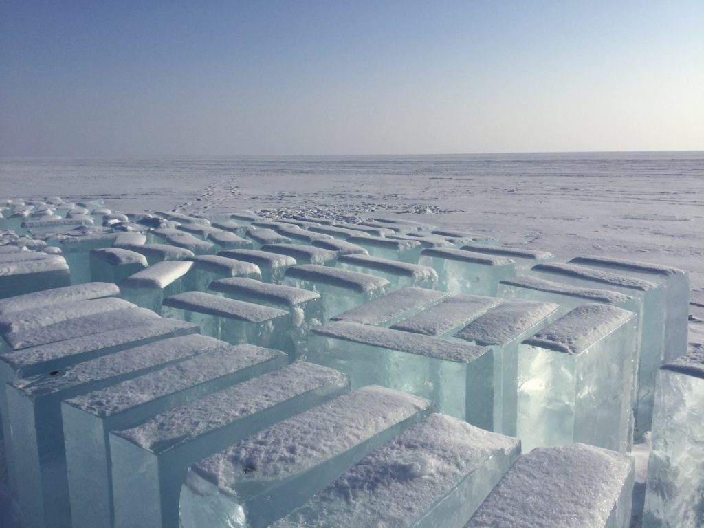 ce blocks, lake Baikal, Siberia, Russian winter,