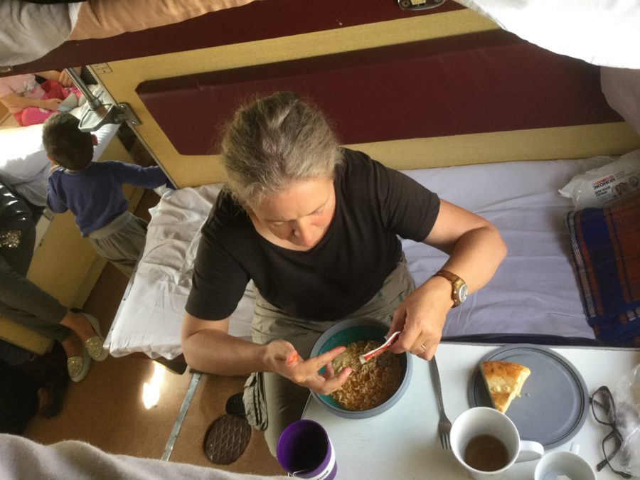 Kazakhstan train, Lunch from above
