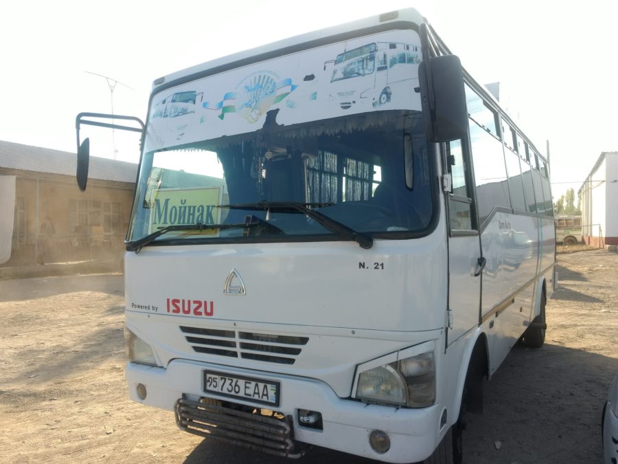 Daily bus from Nukus to Moynaq