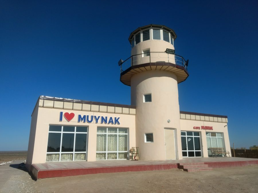 Lighthouse with cafe, Moynaq Ship Cemetery