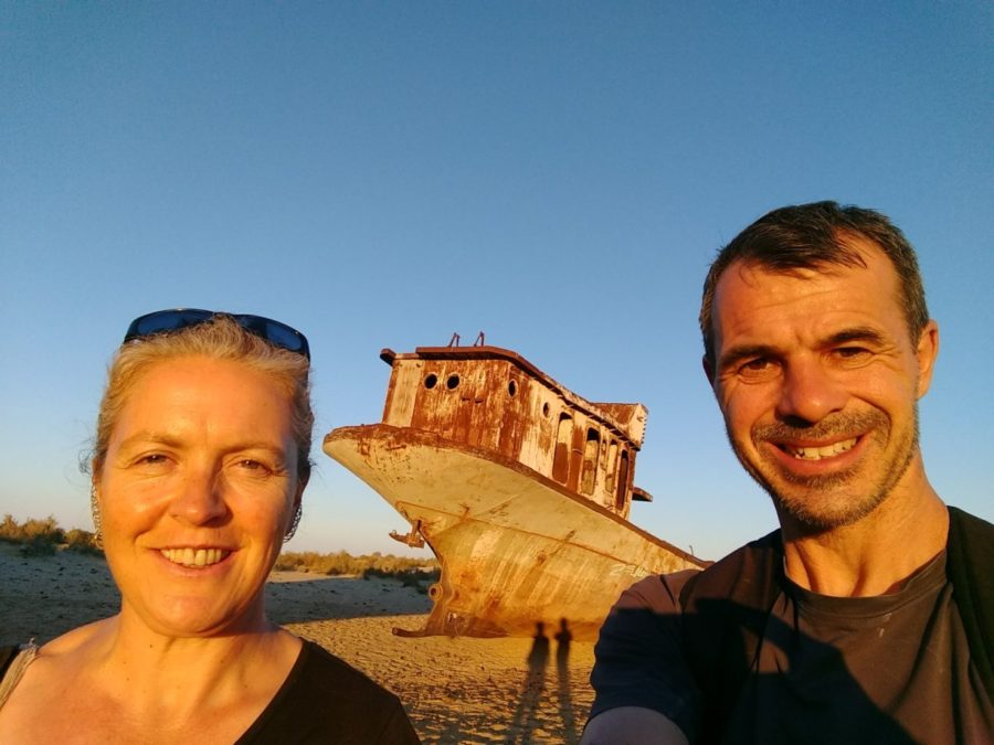 Sunset Moynaq Aral Sea