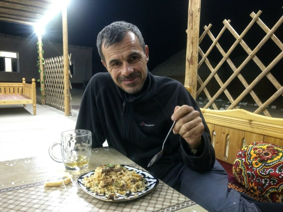 Tasty plov at the Moynaq yurt camp