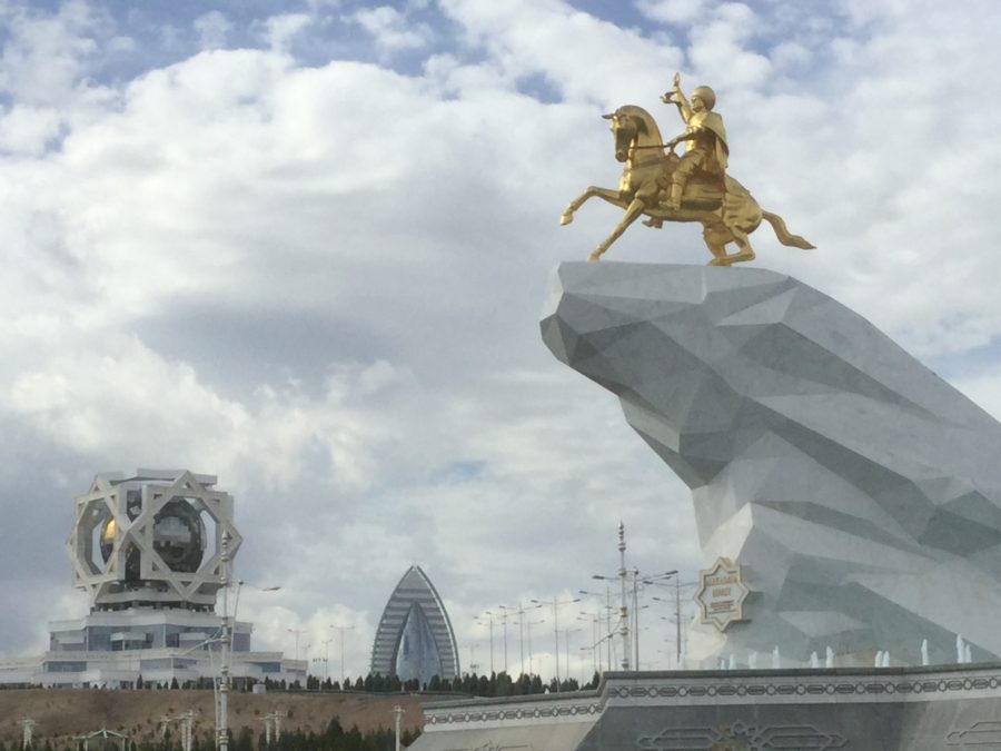 Arkadag monument, Ashgabat Turkmenistan
