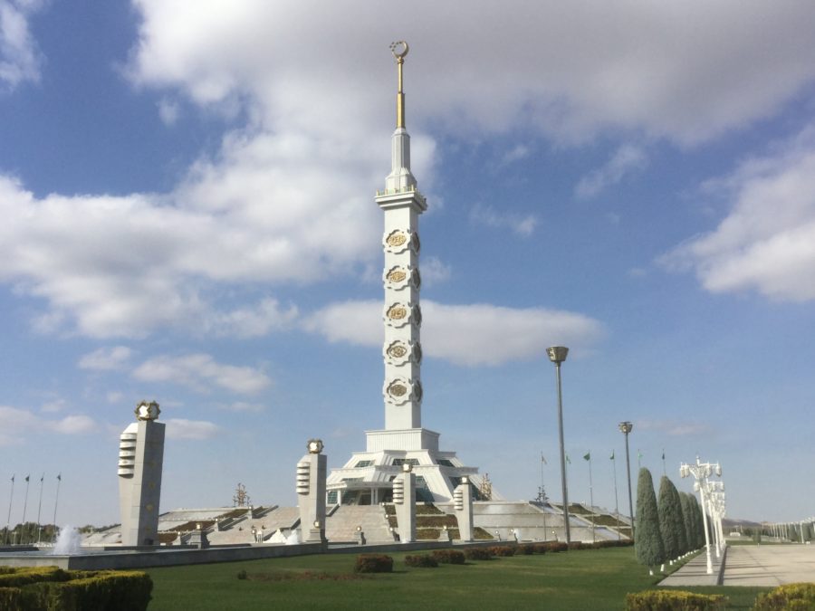 The constitution monument, Ashgabat Turkmenistan