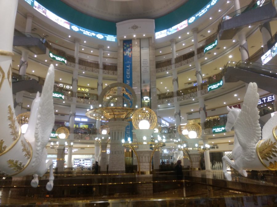Inside Berkarar Mall, Ashgabat Turkmenistan