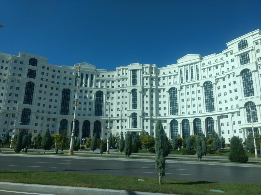 Ashgabat White marble buildings, Turkmenistan