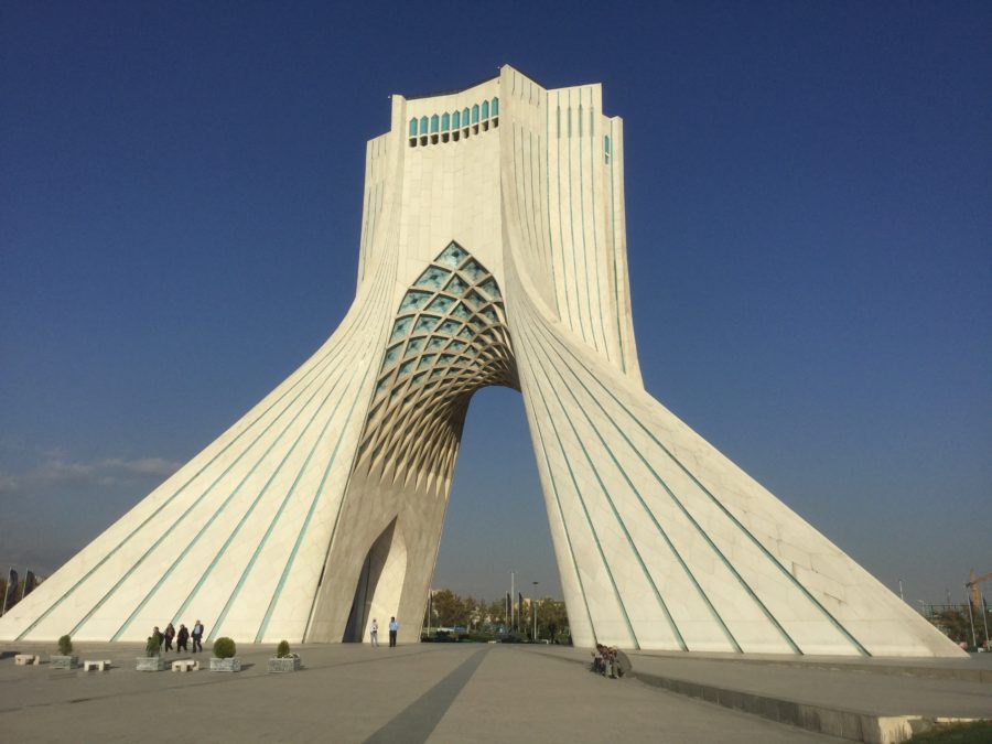 The Azadi tower, one month in Iran