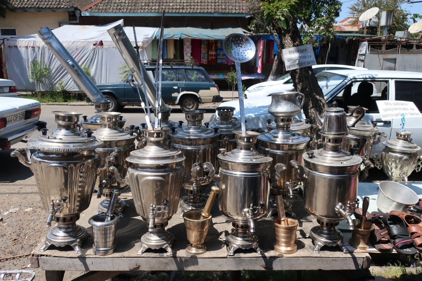 samovars, Lankaran market