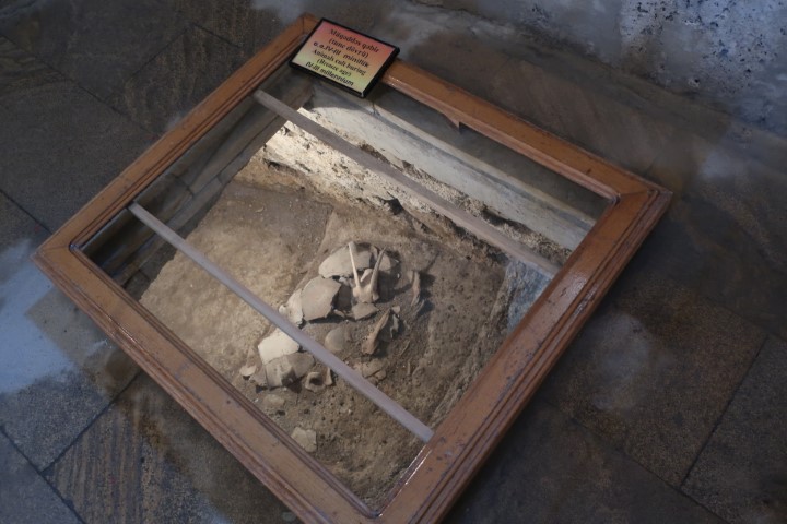 Sarcophagus inside Church of Kis