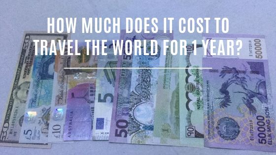 How much does it cost to travel the world for 1 year