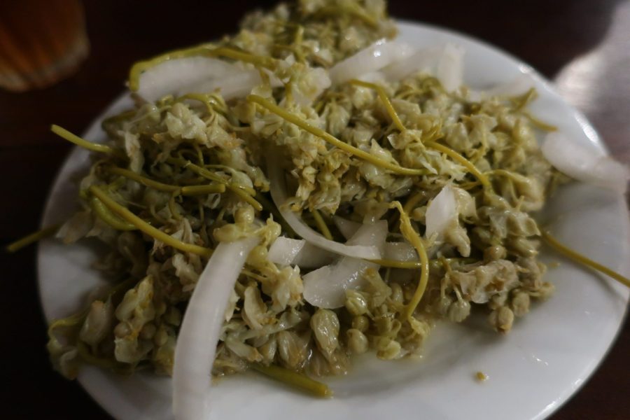 Jonjoli is an appetizer made from Staphylea colchica, the Caucasian bladdernut