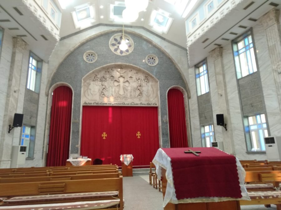 Inside St John the Baptist Assyrian church