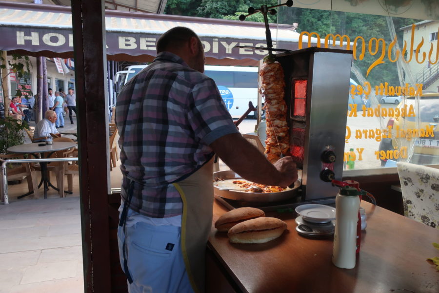 Kebab man at Hopa bus terminal