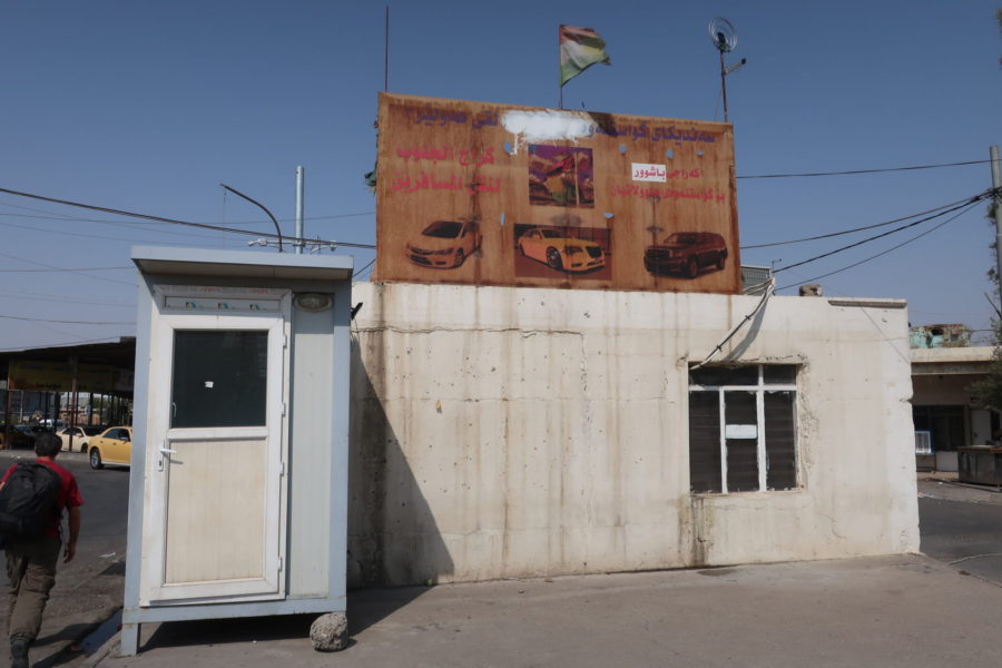 The unassuming entrance to Garage Baghdad in Erbil, Iraqi Kurdistan