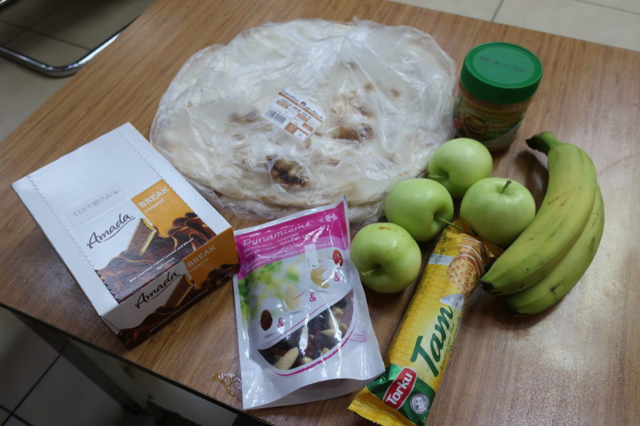 Food for the 16-hour bus trip from Erbil to Sanliurfa