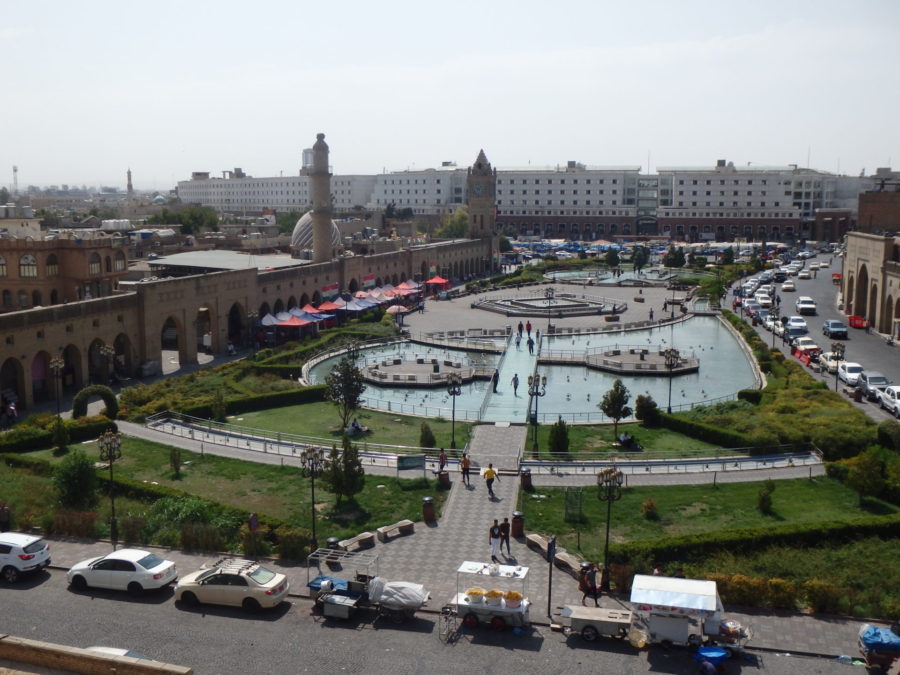 Main square Erbil, view from Erbil citadel