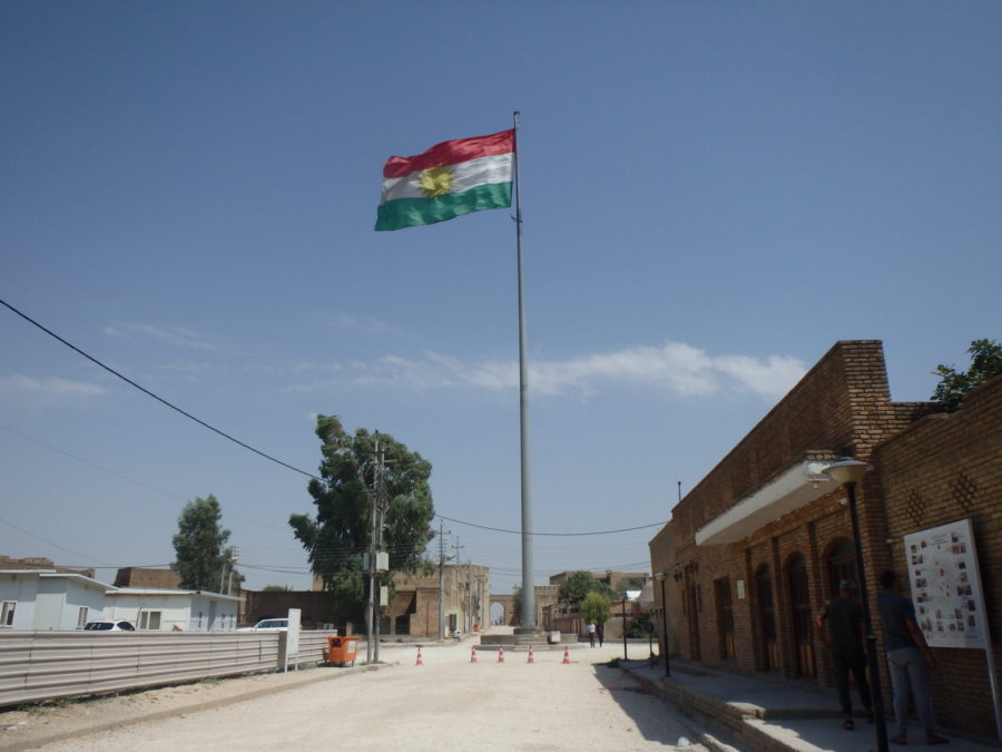 Kurdistan flag, Erbil citadel