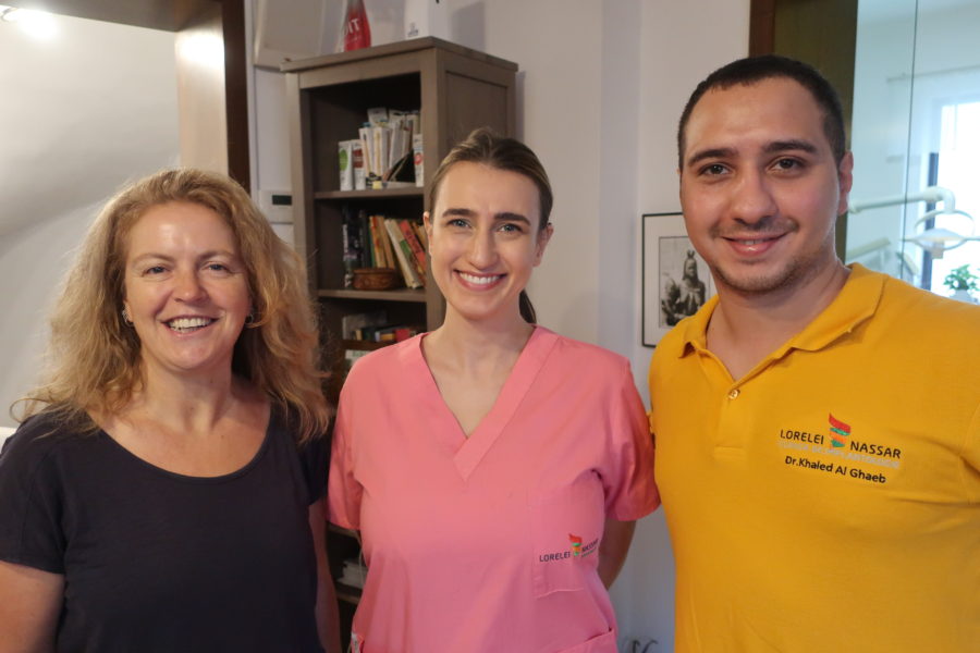 Dr Anca and Dr Khaled from Dr Lorelei Nassar - dental treatment in Bucharest