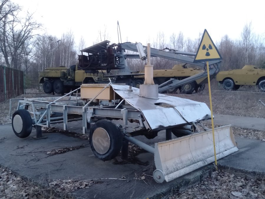 Chernobyl exclusion zone, cleanup vehicles